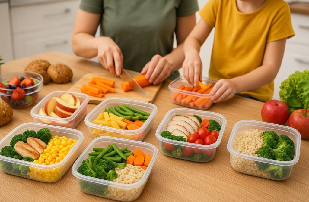 Meal Prepping für Familien: so klappt es